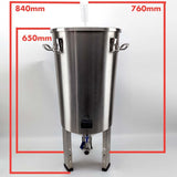 32L - 304 Stainless Steel Brew Bucket